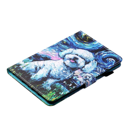 Coloured Drawing Stitching Horizontal Flip Leather Case with Holder & Card Slot & Sleep / Wake-up Function, For iPad mini 2024 / mini 6, For iPad mini 6