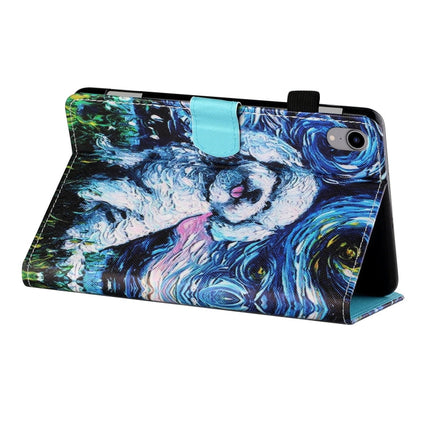 Coloured Drawing Stitching Horizontal Flip Leather Case with Holder & Card Slot & Sleep / Wake-up Function, For iPad mini 2024 / mini 6, For iPad mini 6