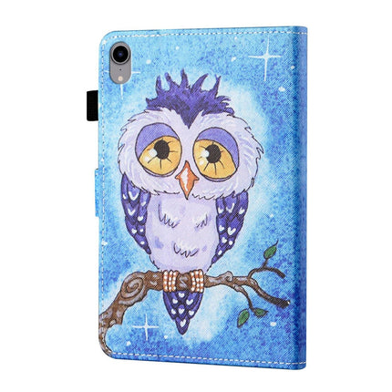 Coloured Drawing Stitching Horizontal Flip Leather Case with Holder & Card Slot & Sleep / Wake-up Function, For iPad mini 2024 / mini 6