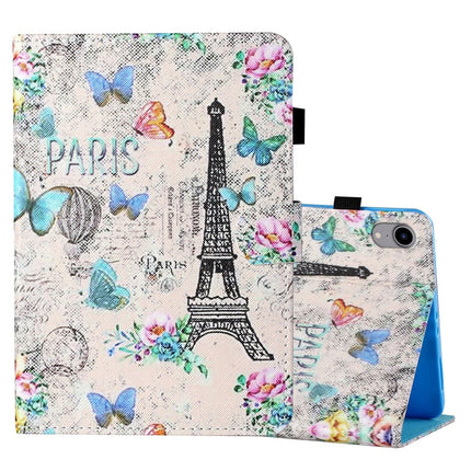Coloured Drawing Stitching Horizontal Flip Leather Case with Holder & Card Slot & Sleep / Wake-up Function, For iPad mini 2024 / mini 6