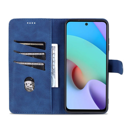 AZNS Skin Feel Calf Texture Horizontal Flip Leather Case with Card Slots & Holder & Wallet, For Xiaomi Redmi 10