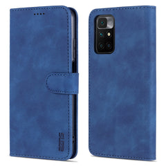 AZNS Skin Feel Calf Texture Horizontal Flip Leather Case with Card Slots & Holder & Wallet, For Xiaomi Redmi 10