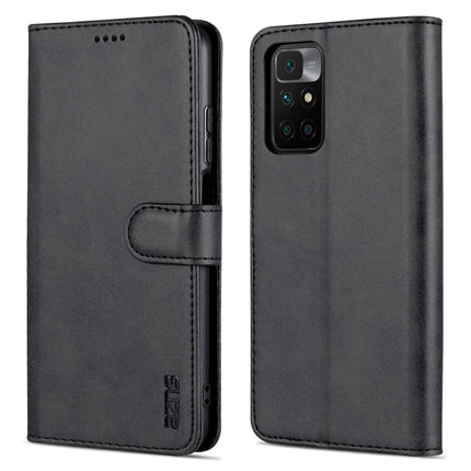 AZNS Skin Feel Calf Texture Horizontal Flip Leather Case with Card Slots & Holder & Wallet, For Xiaomi Redmi 10