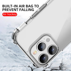 iPAKY Crystal Clear Series Transparent Shockproof TPU + PC Protective Case, For iPhone 13 mini, For iPhone 13, For iPhone 13 Pro, For iPhone 13 Pro Max