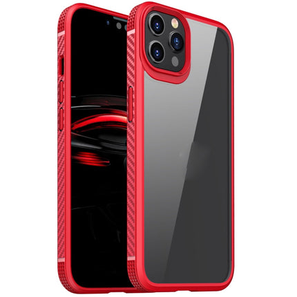 MG Series Carbon Fiber TPU + Clear PC Four-corner Airbag Shockproof Case, For iPhone 12 Pro Max, For iPhone 12 / 12 Pro, For iPhone 11 Pro, For iPhone 11 Pro Max