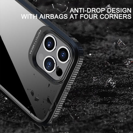 MG Series Carbon Fiber TPU + Clear PC Four-corner Airbag Shockproof Case, For iPhone 12 Pro Max, For iPhone 12 / 12 Pro, For iPhone 11 Pro, For iPhone 11 Pro Max