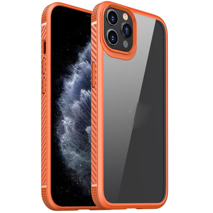 MG Series Carbon Fiber TPU + Clear PC Four-corner Airbag Shockproof Case, For iPhone 12 Pro Max, For iPhone 12 / 12 Pro, For iPhone 11 Pro, For iPhone 11 Pro Max