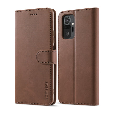 LC.IMEEKE Calf Texture Horizontal Flip Leather Case with Holder & Card Slots & Wallet, For Xiaomi Redmi 10