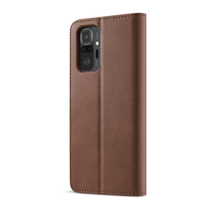 LC.IMEEKE Calf Texture Horizontal Flip Leather Case with Holder & Card Slots & Wallet, For Xiaomi Redmi 10