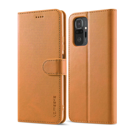 LC.IMEEKE Calf Texture Horizontal Flip Leather Case with Holder & Card Slots & Wallet, For Xiaomi Redmi 10