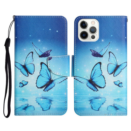 Painted Pattern Horizontal Flip Leather Case with Holder & Card Slot & Wallet, For iPhone 13 Pro Max