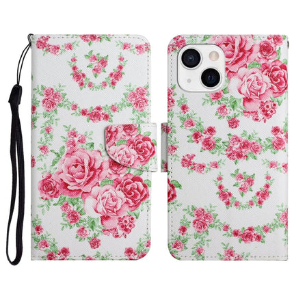Painted Pattern Horizontal Flip Leather Case with Holder & Card Slot & Wallet, For iPhone 13 mini