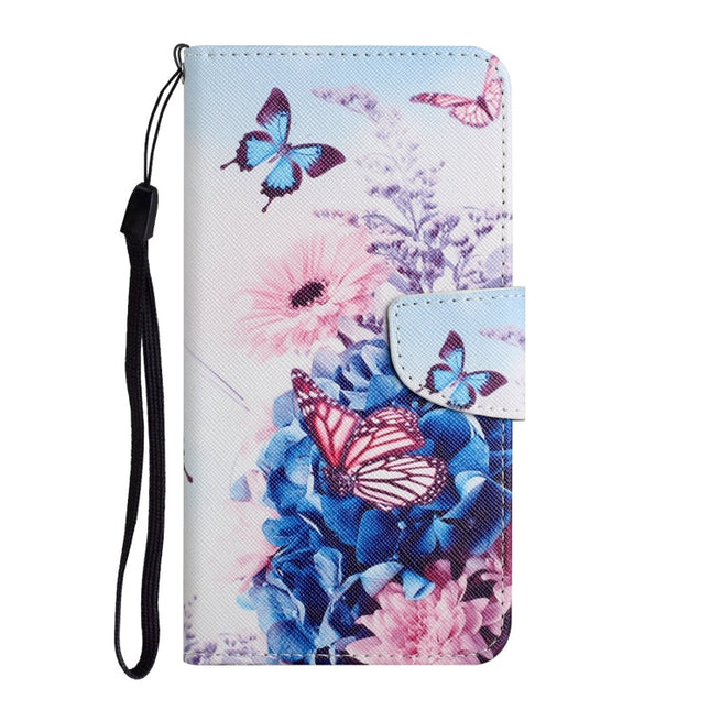 Painted Pattern Horizontal Flip Leather Case with Holder & Card Slot & Wallet, For iPhone 12 / 12 Pro