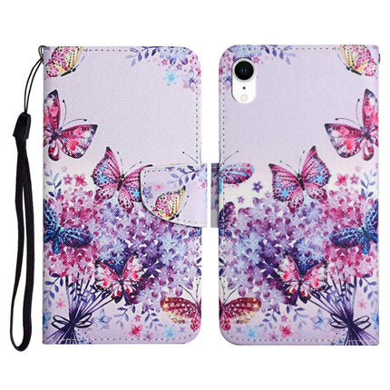 Painted Pattern Horizontal Flip Leather Case with Holder & Card Slot & Wallet, For iPhone XR
