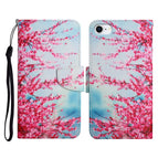 For iPhone SE 2022 / SE 2020 / 8 / 7 / Red Cherry Blossoms