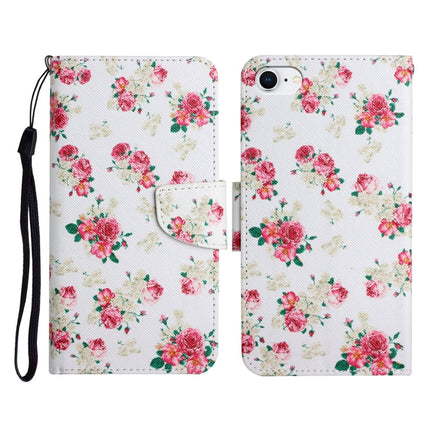Painted Pattern Horizontal Flip Leather Case with Holder & Card Slot & Wallet, For iPhone SE 2022 / SE 2020 / 8 / 7