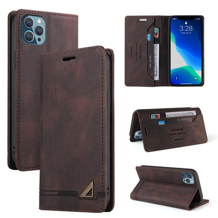 Skin Feel Anti-theft Brush Horizontal Flip Leather Case with Holder & Card Slots & Wallet, For iPhone 13 Pro Max, For iPhone 13 Pro, For iPhone 13, For iPhone 13 mini, For iPhone 12 Pro Max, For iPhone 12 / 12 Pro