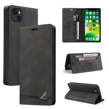 Skin Feel Anti-theft Brush Horizontal Flip Leather Case with Holder & Card Slots & Wallet, For iPhone 13 Pro Max, For iPhone 13 Pro, For iPhone 13, For iPhone 13 mini, For iPhone 12 Pro Max, For iPhone 12 / 12 Pro