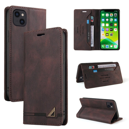 Skin Feel Anti-theft Brush Horizontal Flip Leather Case with Holder & Card Slots & Wallet, For iPhone 13 Pro Max, For iPhone 13 Pro, For iPhone 13, For iPhone 13 mini, For iPhone 12 Pro Max, For iPhone 12 / 12 Pro