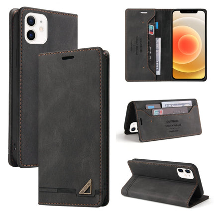 Skin Feel Anti-theft Brush Horizontal Flip Leather Case with Holder & Card Slots & Wallet, For iPhone 13 Pro Max, For iPhone 13 Pro, For iPhone 13, For iPhone 13 mini, For iPhone 12 Pro Max, For iPhone 12 / 12 Pro
