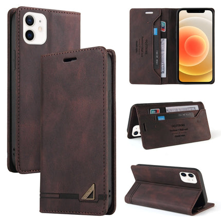 Skin Feel Anti-theft Brush Horizontal Flip Leather Case with Holder & Card Slots & Wallet, For iPhone 13 Pro Max, For iPhone 13 Pro, For iPhone 13, For iPhone 13 mini, For iPhone 12 Pro Max, For iPhone 12 / 12 Pro