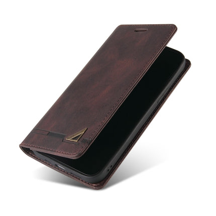 For Samsung Galaxy A03s 166mm Skin Feel Anti-theft Brush Horizontal Flip Leather Case with Holder & Card Slots & Wallet(Brown)