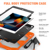 Shockproof Colorful Silicone + PC Protective Case with Holder & Pen Slot, For iPad 10.2 2021 / 2020 / 2019