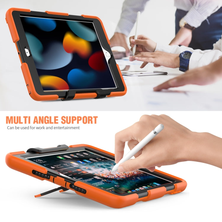 Shockproof Colorful Silicone + PC Protective Case with Holder & Pen Slot, For iPad 10.2 2021 / 2020 / 2019