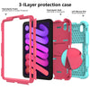 Two-Color Robot Shockproof Silicone + PC Protective Case with Holder & Pen Slot, For iPad mini 2024 / mini 6