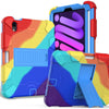 Two-Color Robot Shockproof Silicone + PC Protective Case with Holder & Pen Slot, For iPad mini 2024 / mini 6