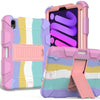 Two-Color Robot Shockproof Silicone + PC Protective Case with Holder & Pen Slot, For iPad mini 2024 / mini 6