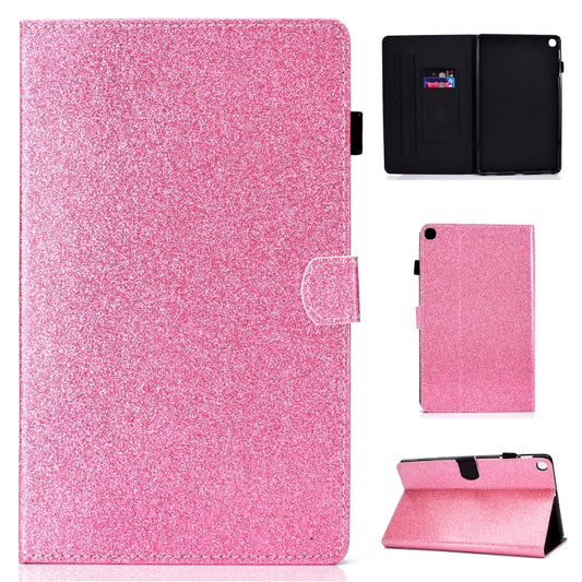 Varnish Glitter Powder Horizontal Flip Leather Case with Holder & Card Slot