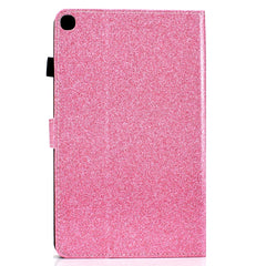 Varnish Glitter Powder Horizontal Flip Leather Case with Holder & Card Slot