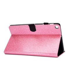 Varnish Glitter Powder Horizontal Flip Leather Case with Holder & Card Slot