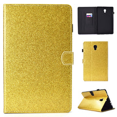Varnish Glitter Powder Horizontal Flip Leather Case with Holder & Card Slot