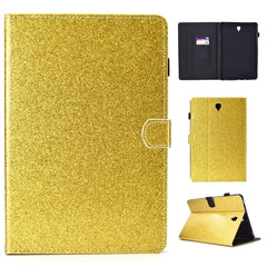 Varnish Glitter Powder Horizontal Flip Leather Case with Holder & Card Slot