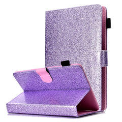 Varnish Glitter Powder Horizontal Flip Leather Case with Holder & Card Slot, For 8 inch Tablet, For 10 inch Tablet