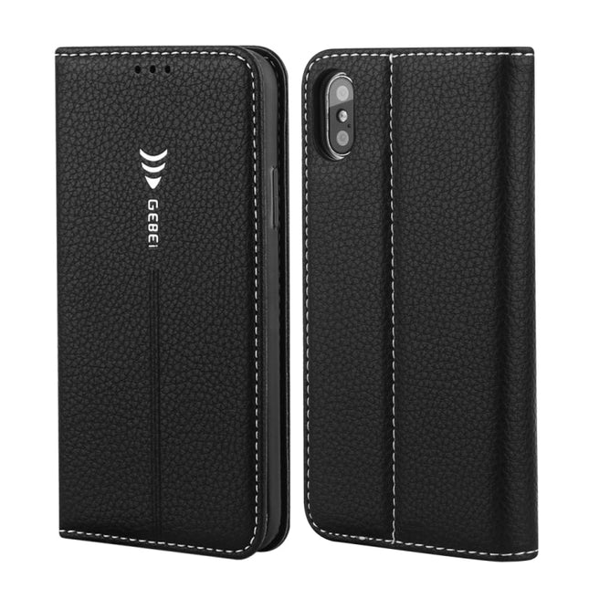 GEBEI PU+TPU Horizontal Flip Protective Case with Holder & Card Slots, For iPhone XR, For iPhone XS Max