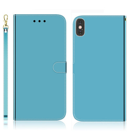 Imitated Mirror Surface Horizontal Flip Leather Case with Holder & Card Slots & Wallet & Lanyard, For Samsung Galaxy S8+, For iPhone XR, For Samsung Galaxy S9, For iPhone XS Max