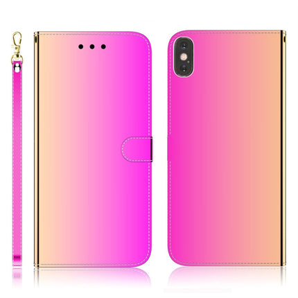 Imitated Mirror Surface Horizontal Flip Leather Case with Holder & Card Slots & Wallet & Lanyard, For Samsung Galaxy S9+, For iPhone X / XS, For Samsung Galaxy S10, For Sony Xperia 1
