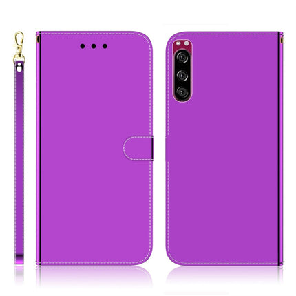 Imitated Mirror Surface Horizontal Flip Leather Case with Holder & Card Slots & Wallet & Lanyard, For Samsung Galaxy S10+, For Sony Xperia 5, For Sony Xperia 20, For Samsung Galaxy S10e
