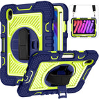 For iPad mini 2024 / mini 6 / Navy Blue+Yellow Green