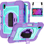 For iPad mini 2024 / mini 6 / Purple+Mint Green