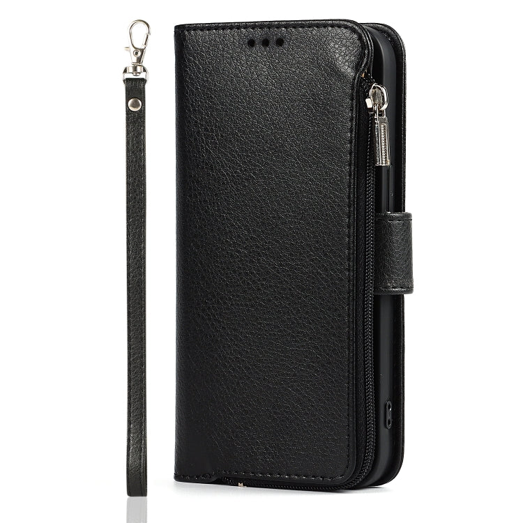 Microfiber Zipper Horizontal Flip Leather Case with Holder & Card Slots & Wallet, For iPhone 13 mini, For iPhone 13, For iPhone 13 Pro, For iPhone 13 Pro Max