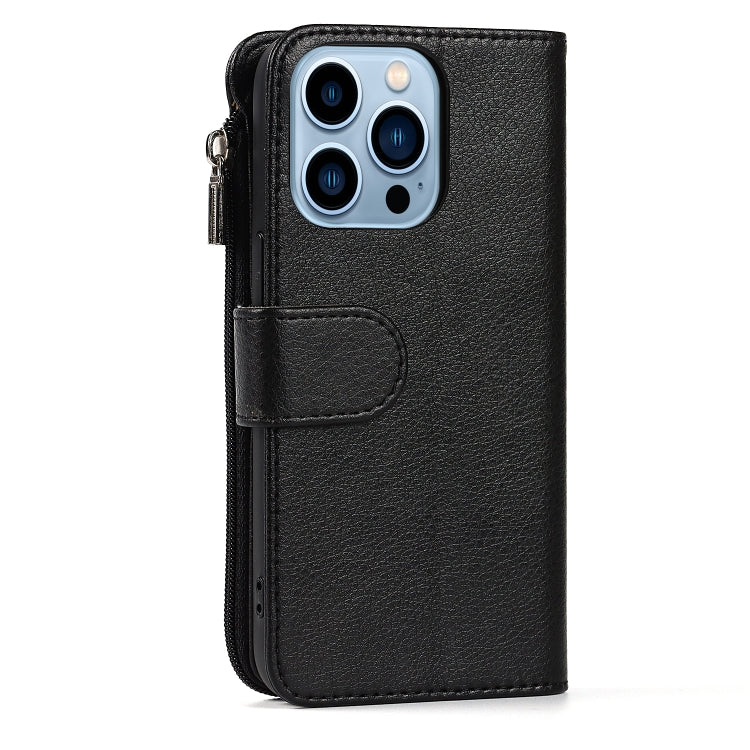 Microfiber Zipper Horizontal Flip Leather Case with Holder & Card Slots & Wallet, For iPhone 13 mini, For iPhone 13, For iPhone 13 Pro, For iPhone 13 Pro Max