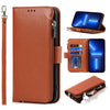 Microfiber Zipper Horizontal Flip Leather Case with Holder & Card Slots & Wallet, For iPhone 13 mini, For iPhone 13, For iPhone 13 Pro, For iPhone 13 Pro Max