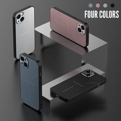 R-JUST RJ-52 3-Line Style Metal TPU Shockproof Protective Case, For iPhone 11 Pro, For iPhone 11 Pro Max