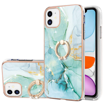 Electroplating Marble Pattern IMD TPU Shockproof Case with Ring Holder, For iPhone 12 / 12 Pro, For iPhone 12 Pro Max, For iPhone 11, For iPhone 11 Pro Max
