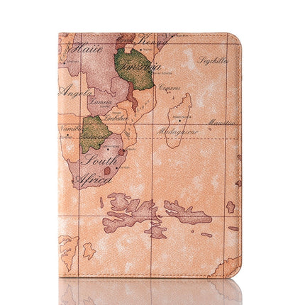 Map Pattern Leather Tablet Case, For iPad mini 6 / mini 2024
