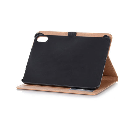 Retro Book Style Leather Tablet Case, For iPad mini 6 / mini 2024